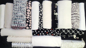 bundle, cream/black, 19 small cuts, 7 lbs