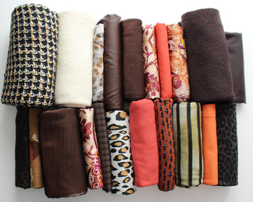 bundle, fall tones, 21 small cuts, 9 lbs