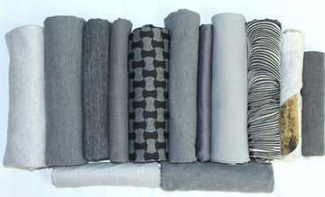 bundle, gray/silver, 13 small cuts, 6 lbs