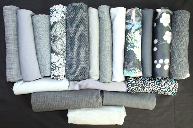 bundle, gray/silver, 18 small cuts, 9 lbs