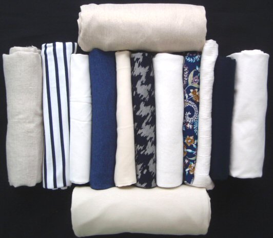bundle, marine and white, 13 small cuts, 6 lbs