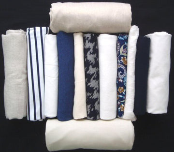 bundle, marine and white, 13 small cuts, 6 lbs