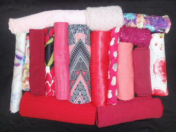 bundle, pinks, 17 small cuts, 6 lbs