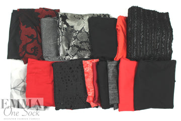 bundle, red/black/silver, 19 small cuts, 5 lbs