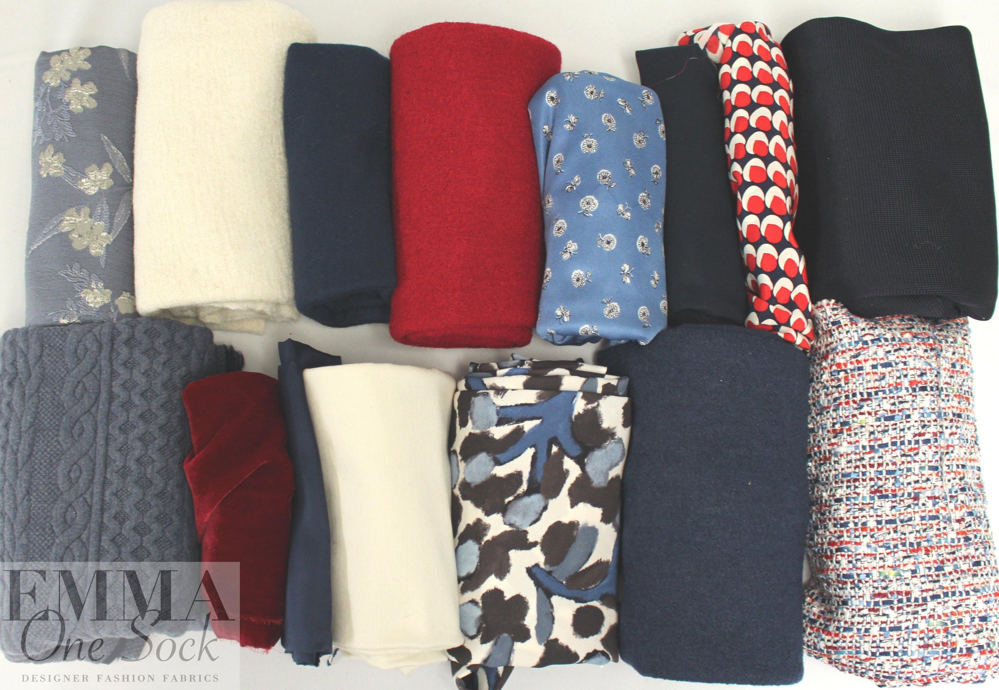 bundle, red/white/blue, 17 small cuts, 8 lbs