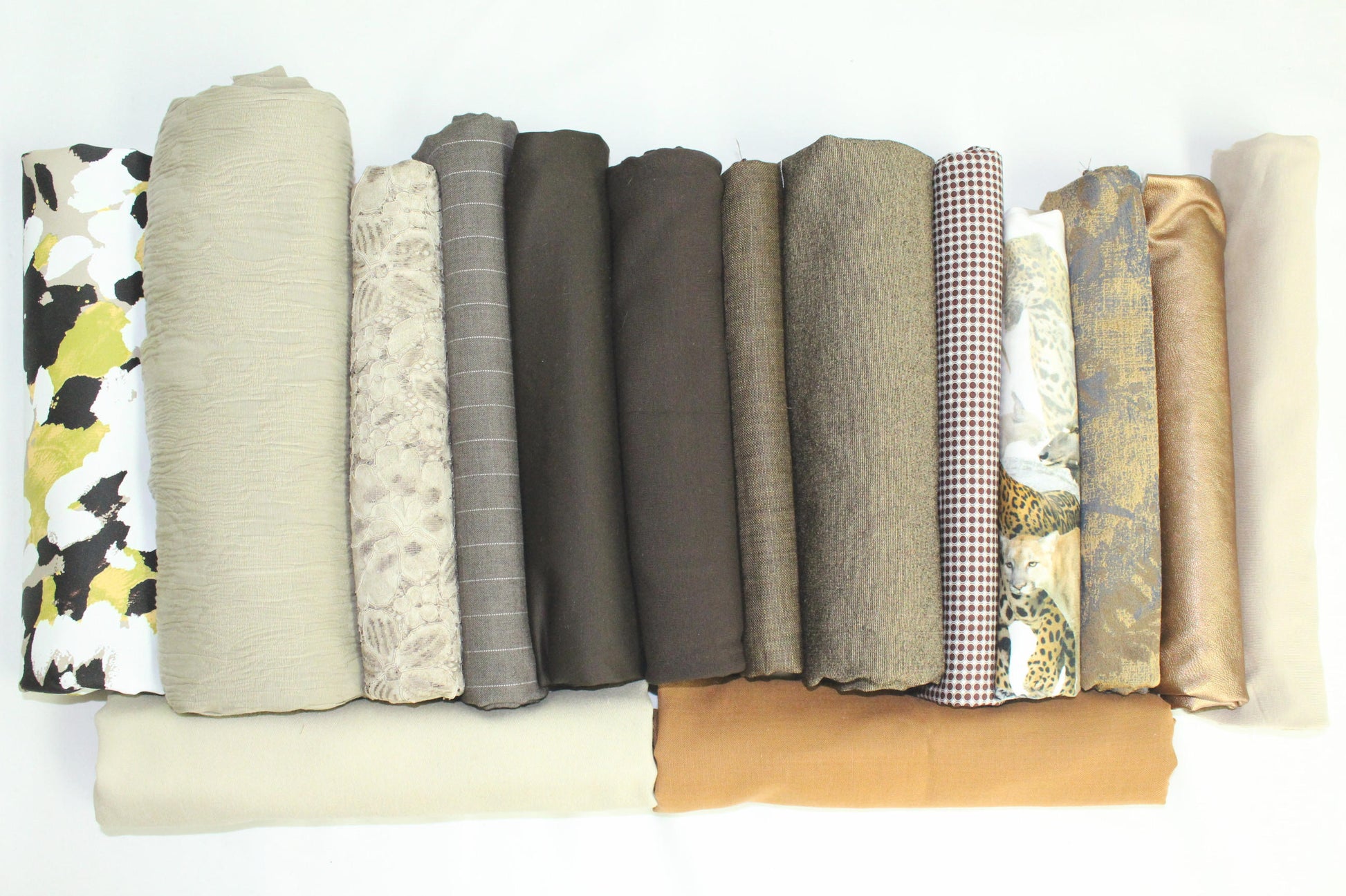 bundle, tan/taupe, 15 small cuts, 6 lbs