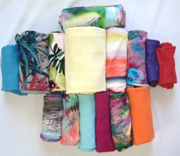 bundle, 'tropical' prints, 15 small cuts, 6 lbs
