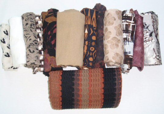 bundle, brown tones, 13 small cuts, 4 lbs