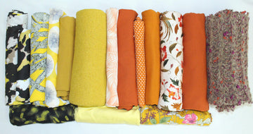 bundle, yellow/orange, 16 small cuts, 7 lbs