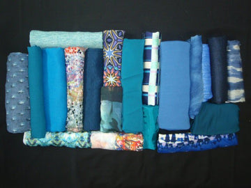 bundle, blues, 20 small cuts, 7 lbs