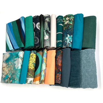 bundle, orange/blue tones, 20 small cuts, 6.5 lbs