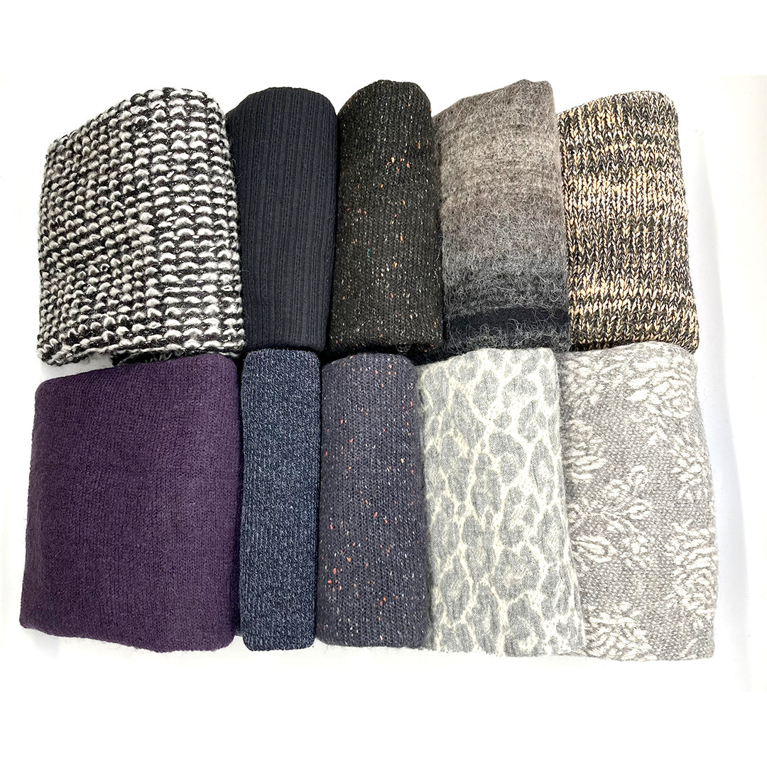 bundle, black/gray, 10 small cuts, 6 lbs