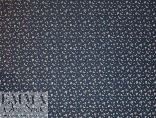 Bur6erry double-sided wool suiting - flowers and dashes 1.75 yd