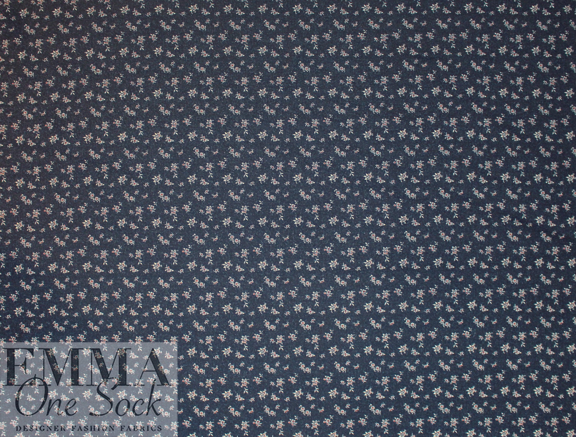 Bur6erry double-sided wool suiting - flowers and dashes 2.5 yd
