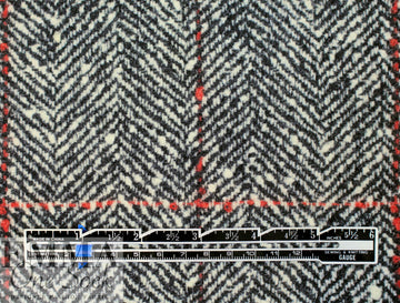 Bur6erry luxury wool coating - printed tweedy plaid .875 yds