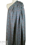 Bur6erry luxury wool coating - printed tweedy plaid .875 yds