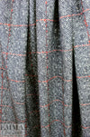 Bur6erry luxury wool coating - printed tweedy plaid .875 yds