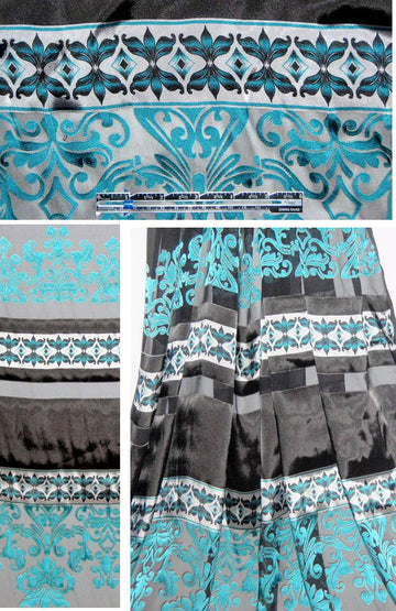 Anne K1ein scrollwork panel rayon/silk burnout 1 panel