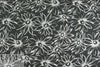 NY designer black stylized floral burnout voile 1.75 yd