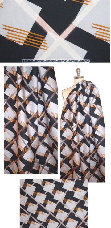 Sun0 criss cross cotton/nylon 1.75 yds Minor Flaw