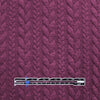 Dutch quilted cable matelasse' knit -plum .875 yds