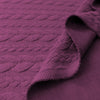 Dutch quilted cable matelasse' knit -plum .625 yds