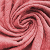 Dutch quilted cable matelasse' knit - coral rose 1.125 yds