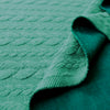 Dutch quilted cable matelasse' knit - cool jade 2 yd