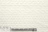 quilted cable matelasse' knit - creamy white