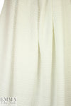 quilted cable matelasse' knit - creamy white