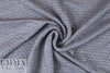 quilted cable matelasse' knit - denim .75 yds
