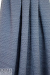 quilted cable matelasse' knit - denim 1.66 yd