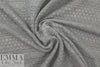 quilted cable matelasse' knit - medium gray 2 yd