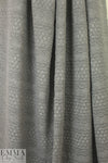quilted cable matelasse' knit - medium gray