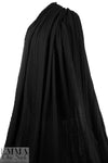 classic cable sweater knit - black 2.125 yd