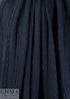 classic cable sweater knit - india ink