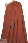 classic cable sweater knit - pumpkin spice 1.5 yds