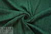 classic cable sweater knit - forest green 1.125 yds