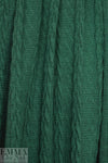 classic cable sweater knit - forest green 1.75 yd
