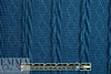 classic cable sweater knit - lagoon blue 1.4 yd
