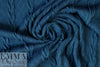 classic cable sweater knit - lagoon blue 1 yard