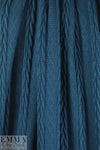 classic cable sweater knit - lagoon blue