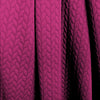 quilted cable matelasse' knit - magenta