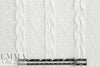classic cable sweater knit - white 1.5 yd
