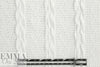 classic cable sweater knit - white 1.625 yd