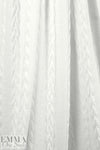 classic cable sweater knit - white 1.5 yd