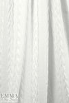 classic cable sweater knit - white .75 yds
