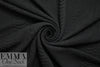 NY designer cable matelasse' knit - black 1.125 yds
