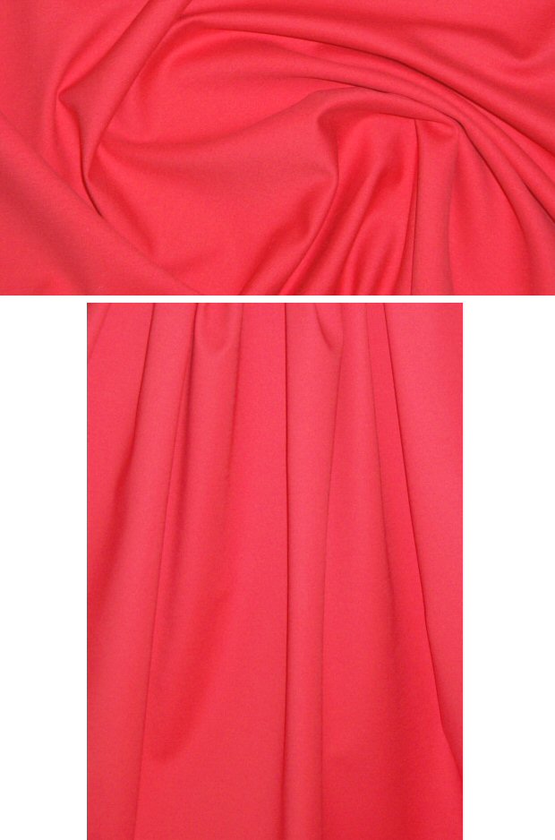 Caffeine super soft cotton stretch woven - cherry