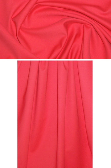 Caffeine super soft cotton stretch woven - cherry